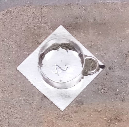 Judy Larson's Split Bead Earrings - Preparing and Attaching the Backplate, Contemporary Wire Jewelry, Filing, Finishing, , sanding, filing, polishing, Place a small amount of medium paste solder 